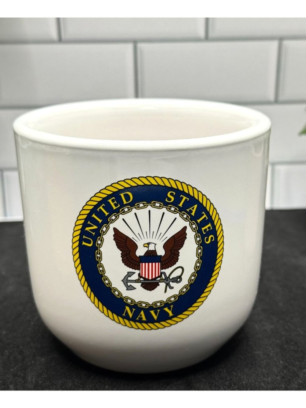 United States Navy Ceramic Mug By Mil-Art China 12 Oz Collectible